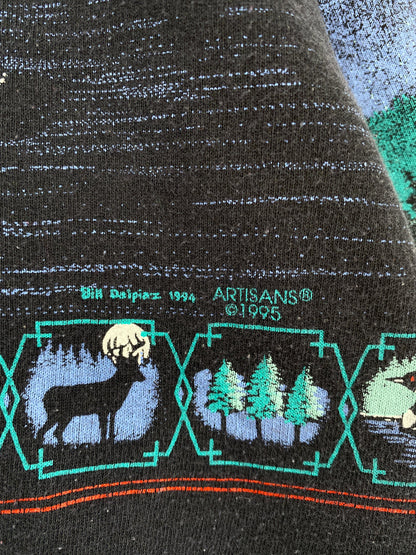 1995 DEER Made in USA Size XXL Animal Sweat-Shirt / E7225S