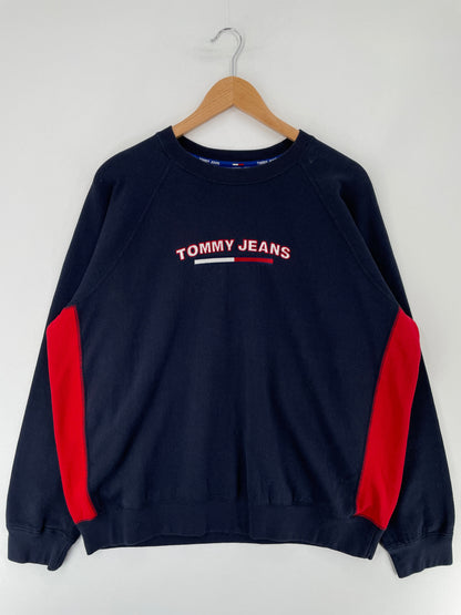 90's TOMMY JEANS Size L Vintage Sweat-shirt / G5226S