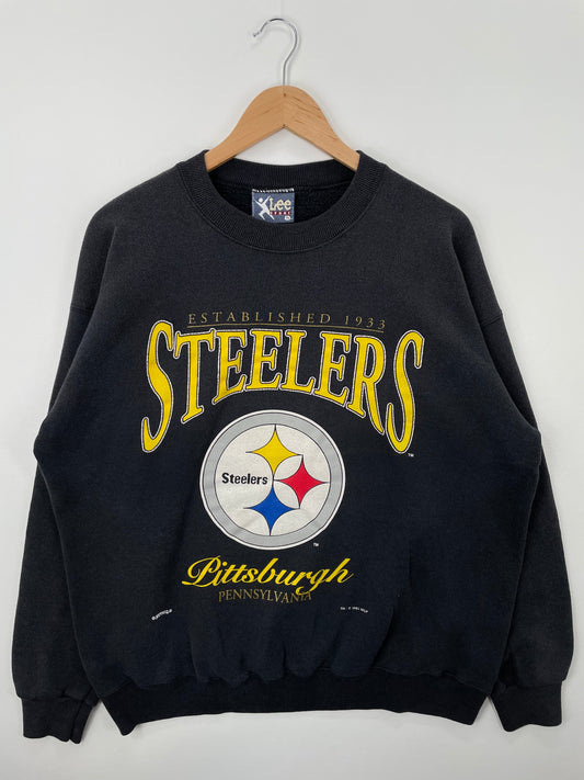 1995 PITTSBURGH STEELERS Made in USA Size XL Vintage NFL Sweat-shirt / F4806S
