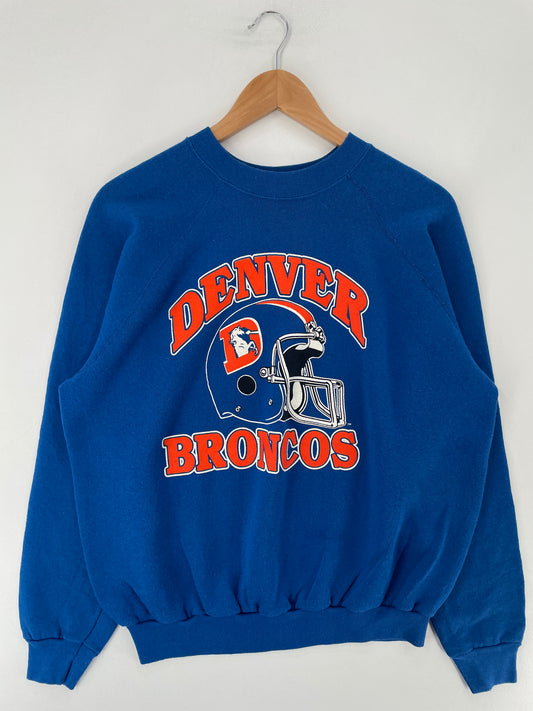 80's DENVER BRONCOS Made in USA Size XL Vintage NFL Sweat-Shirt / E7106S