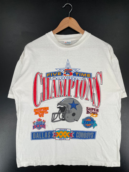 90’s DALLAS COWBOYS Size L Vintage NFL T-shirt / E7926T