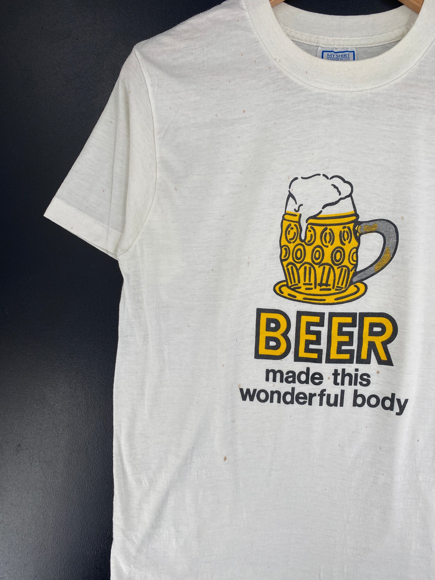 80's BEER Made in USA Size L Vintage T-shirt / F21T