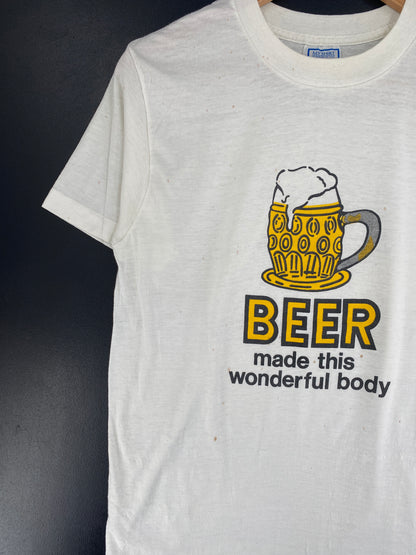 80's BEER Made in USA Size L Vintage T-shirt / F21T