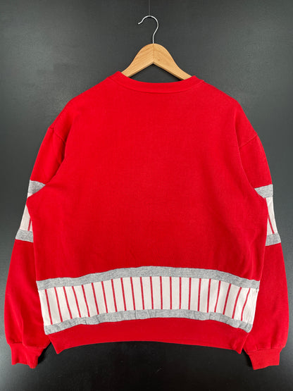 Vintage UNIVERSITY OF INDIANA Size Approx.XL College Sweat-Shirt / F406S