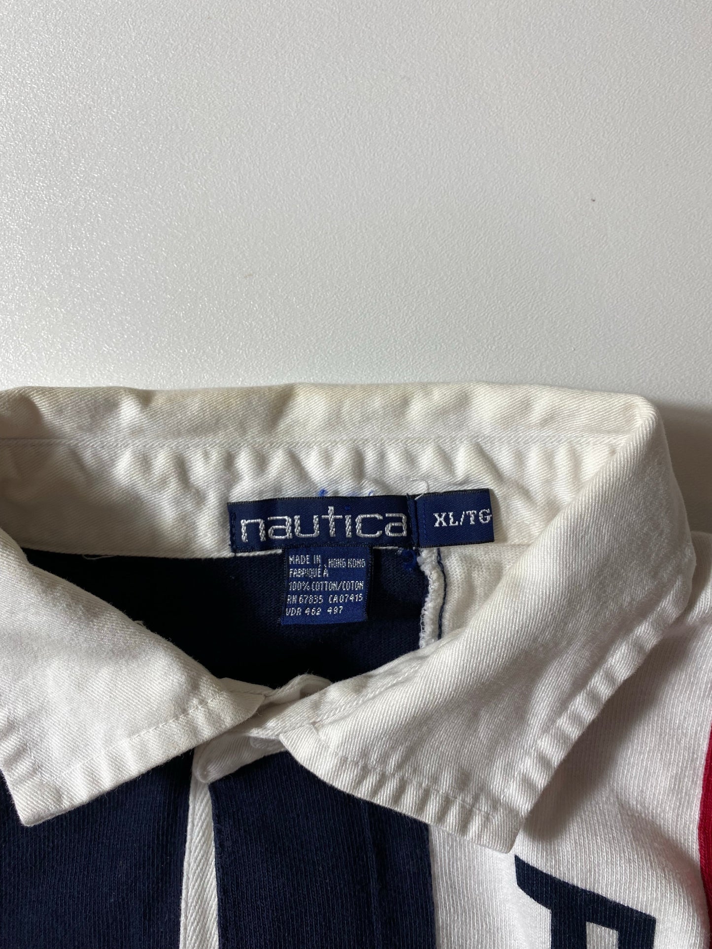 (XL) 90’s NAUTICA Vintage Rugby-Shirt / A0891R