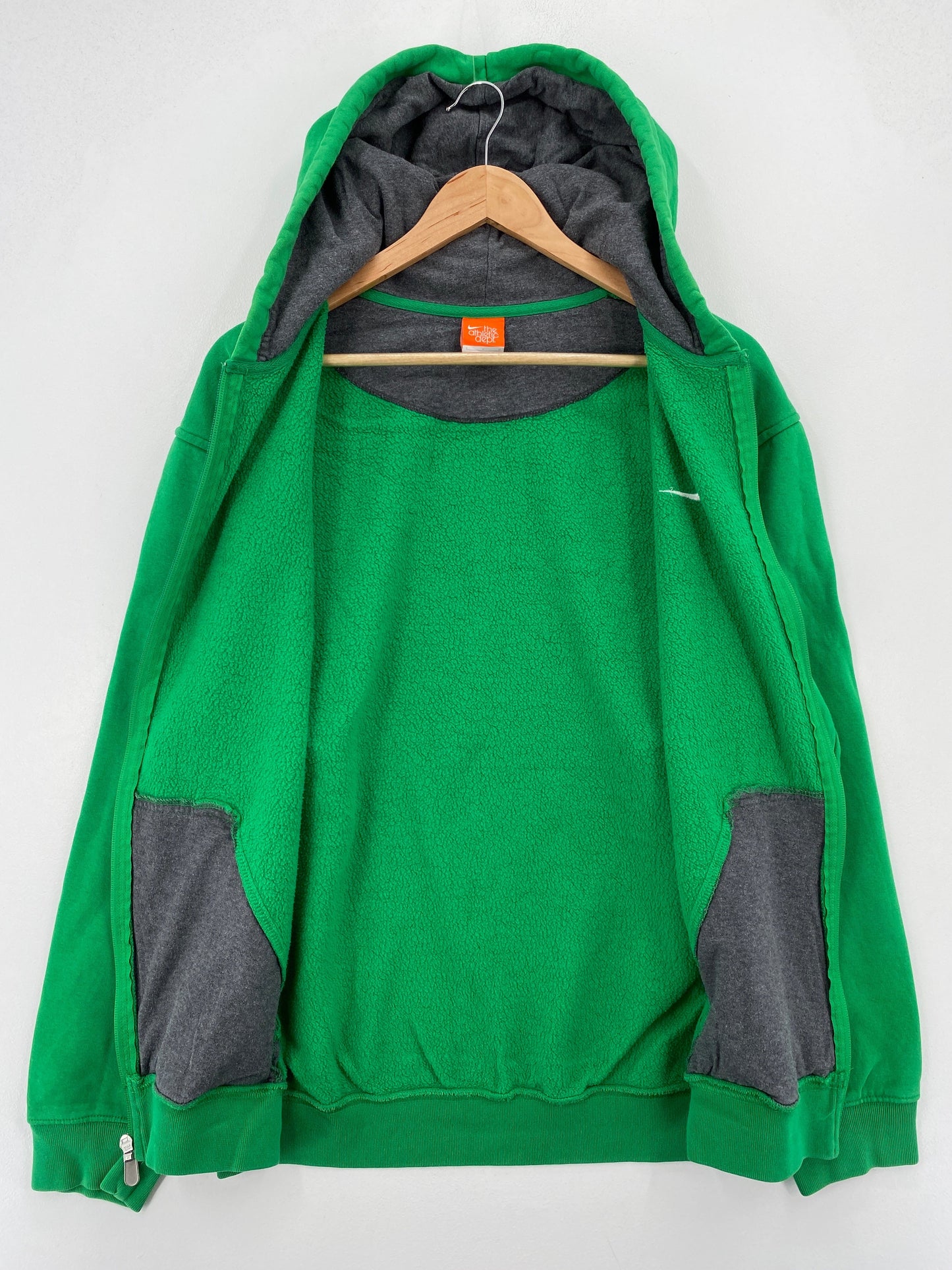 Vintage NIKE MINI SWOOSH Size L Vintage Zip Up Hoodie Sweat-Shirt / F6308S