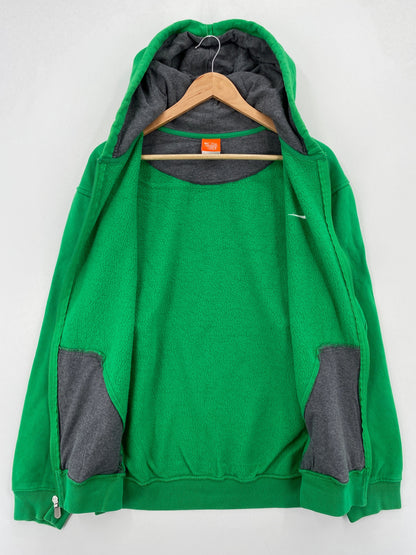 Vintage NIKE MINI SWOOSH Size L Vintage Zip Up Hoodie Sweat-Shirt / F6308S