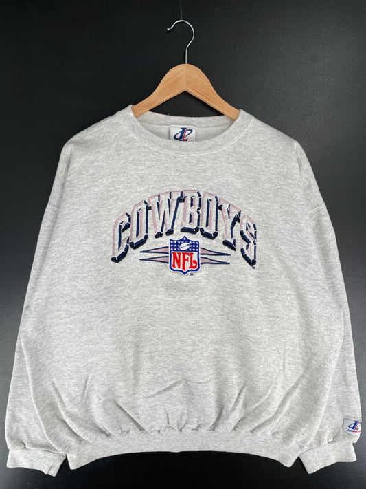 .90's DALLAS COWBOYS Made in USA Size L Vintage NFL Sweat-Shirt / E6803S