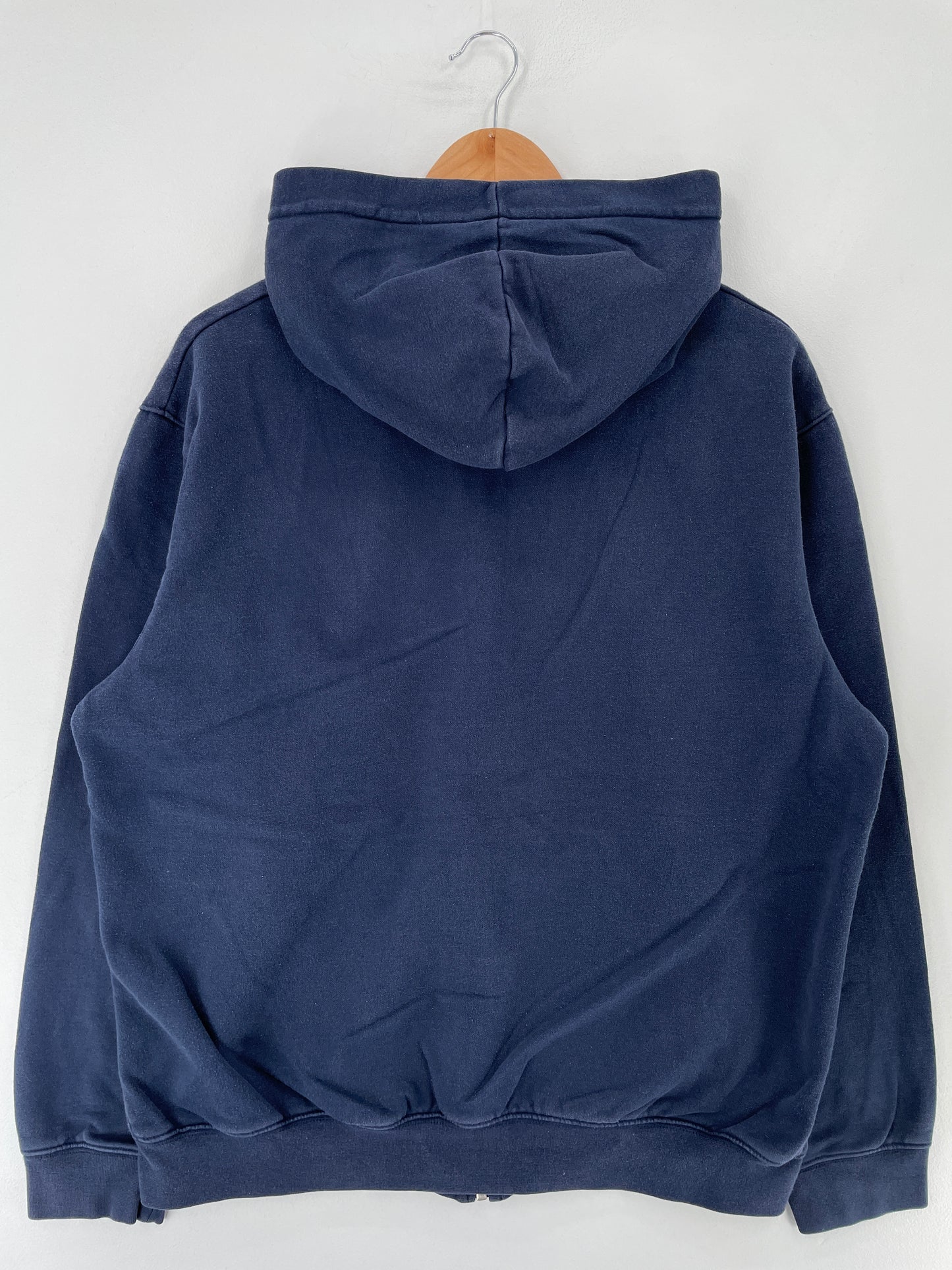 .00' NIKE Size L Vintage College Zip-up Hoodie Sweat-Shirt / E8037S