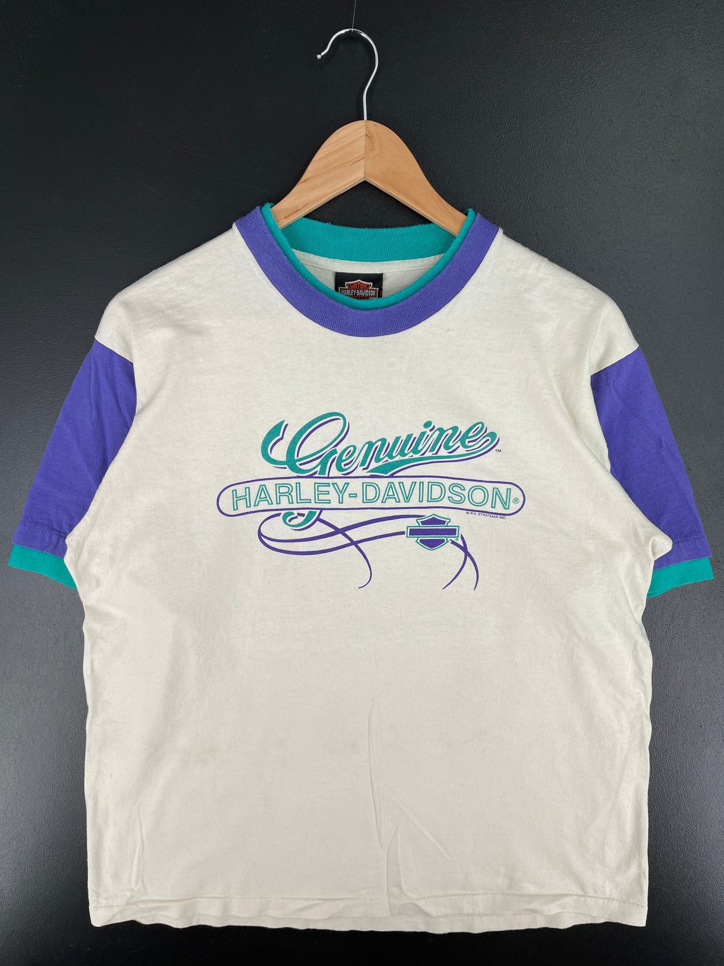 90's HARLEY DAVIDSON GREENVILLE Made in USA Size L Vintage T-Shirts / F1815T