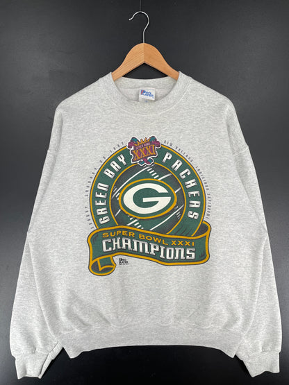1997 GREEN BAY PACKERS Made in USA Size XL Vintage NFL Sweat-Shirt / F3457S