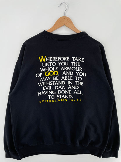 90's DRESSED FIR BATTLE Made in USA Size XXL Vintage Sweat-Shirt / G3845S