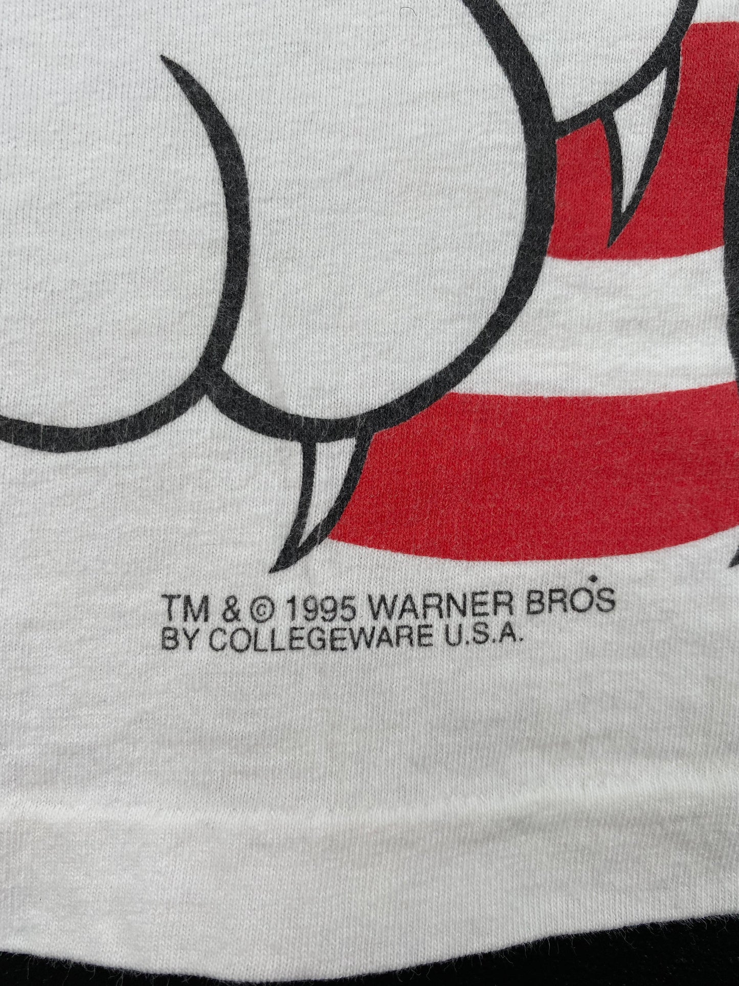 1995 LOONEY TUNES SYLVESTER Size L Vintage T- Shirt / F8087T
