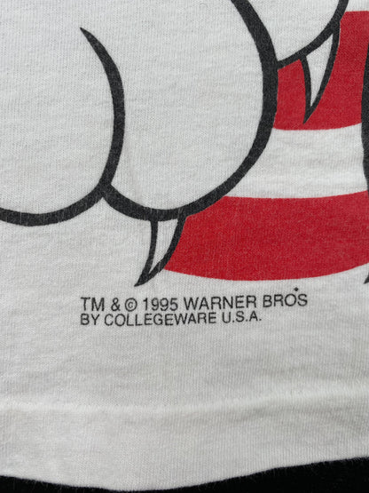 1995 LOONEY TUNES SYLVESTER Size L Vintage T- Shirt / F8087T