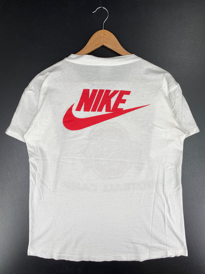 90’s NIKE SILVER TAG x OHIO STATE JOHN COOPER FOOTBALL CAMP Made in USA Size M Vintage T-shirt / G1071T