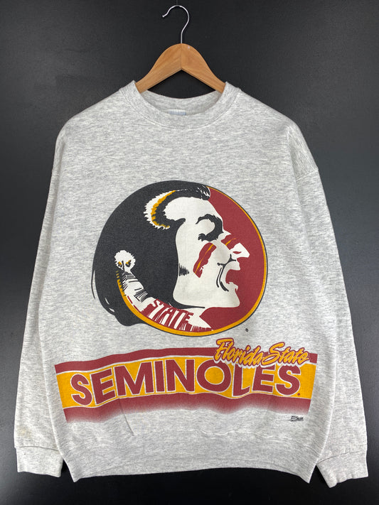 90's SALEM X FLORIDA STATE SEMINOLES Size XL College Sweat-shirt / E9204S