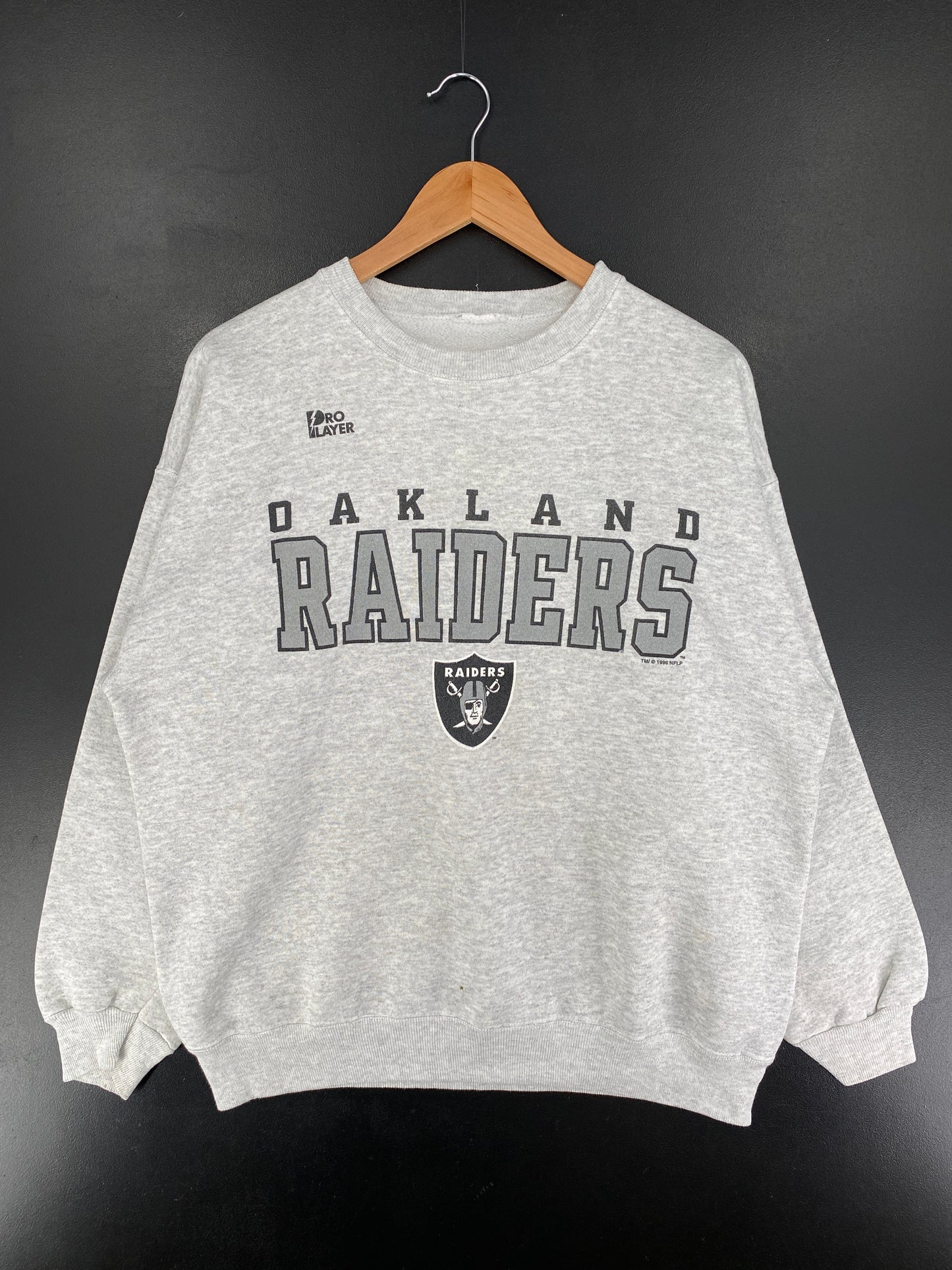 1996 OAKLAND RAIDERS Size Approx.XL Vintage NFL Sweat-Shirt / F796S
