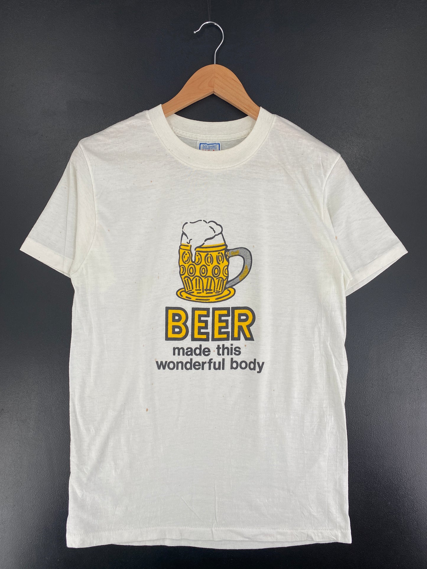 80's BEER Made in USA Size L Vintage T-shirt / F21T