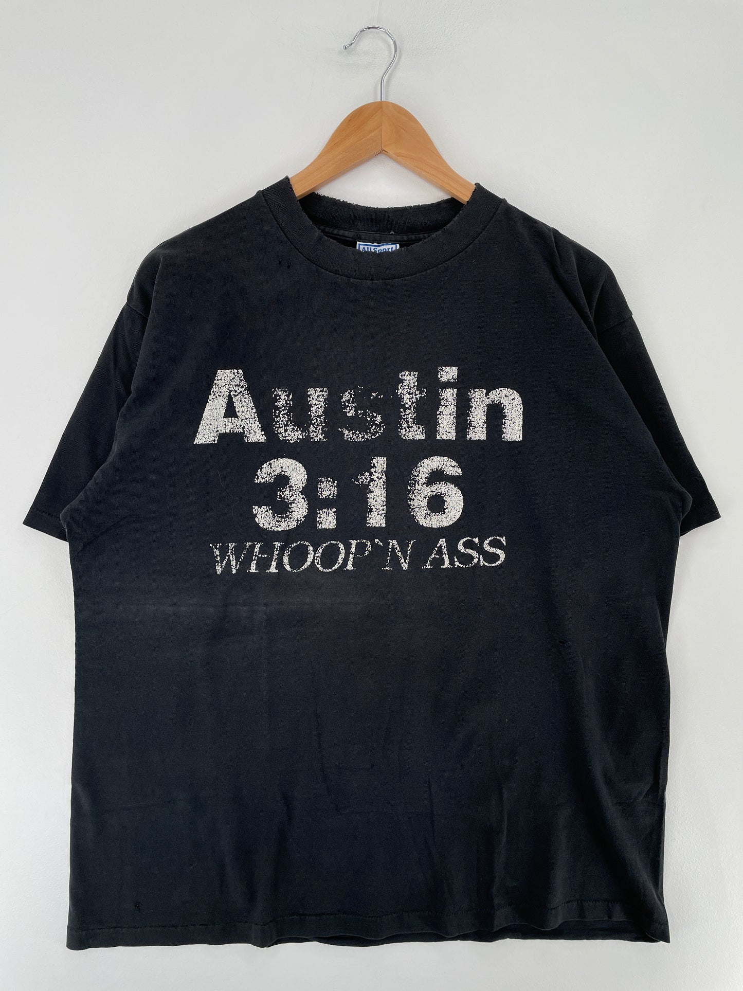 90's AUSTIN 3:16 Made in USA Size XL Vintage WWF T-shirt / E7733T