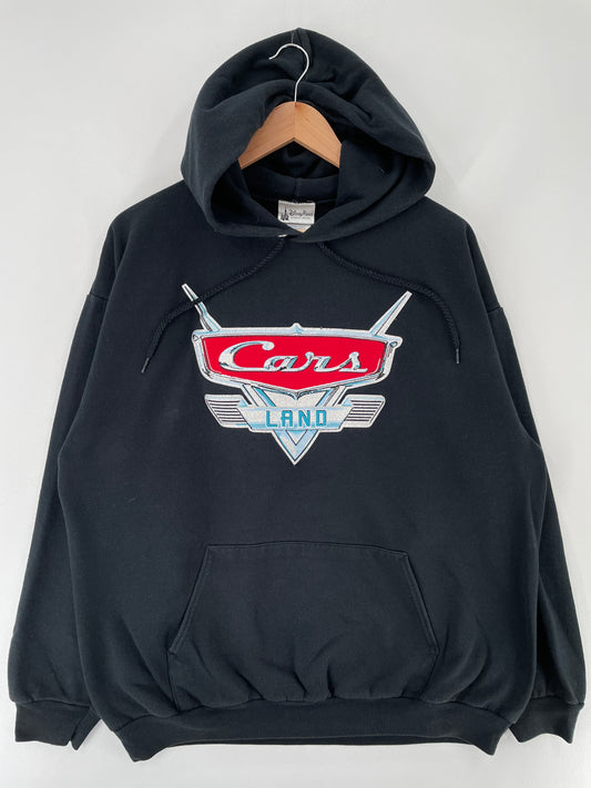 Vintage CARS Size XL Hoodie Sweat-shirt / E7788S