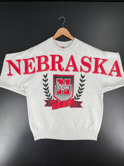 00’ NEBRASKA HUSKERS Size L Vintage College Sweat-Shirt / E7060S