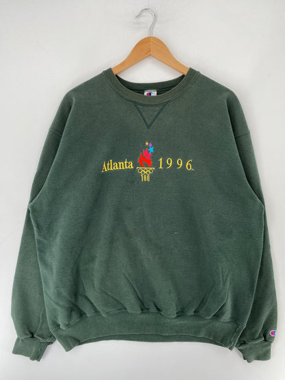 1996 ATLANTA OLYMPIC Made in USA Size XXL Vintage Sweat-shirt / F355S