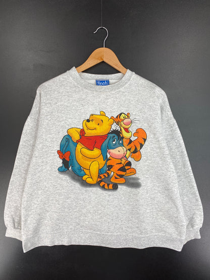 00' DISNEY WINNIE THE POOH Size L/XL Vintage Sweat-shirt / F4835S