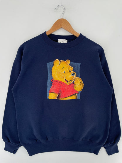 00' DISNEY WINNIE THE POOH Made in USA Size M Vintage Sweat-shirt / G3623S