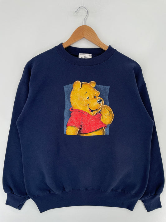 00' DISNEY WINNIE THE POOH Made in USA Size M Vintage Sweat-shirt / G3623S