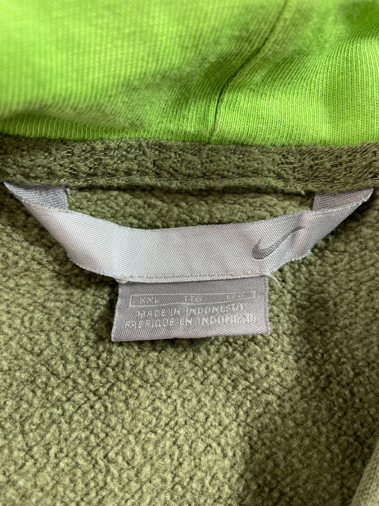 00’ NIKE MINI SWOOSH Size XXL Vintage Hoodie Sweat-shirt / G5261S
