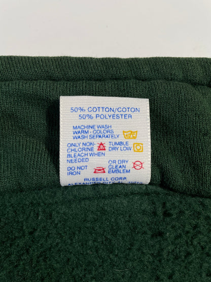 90's HORSE Made in USA Size L Vintage Animal Half Zip Sweat-Shirt / E9518S