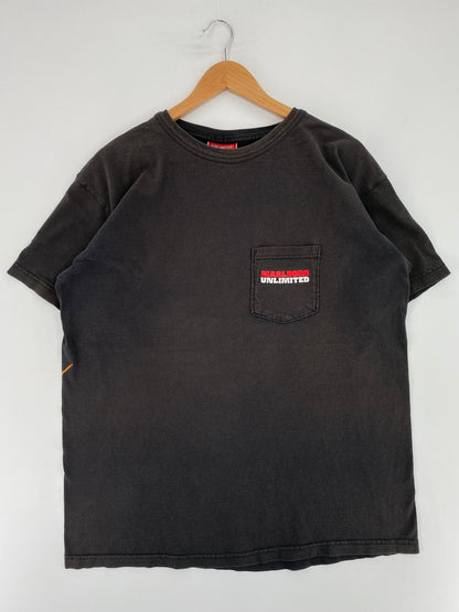 90's MARLBORO UNLIMITED Made in USA Size XL Vintage T-Shirt / E8307T