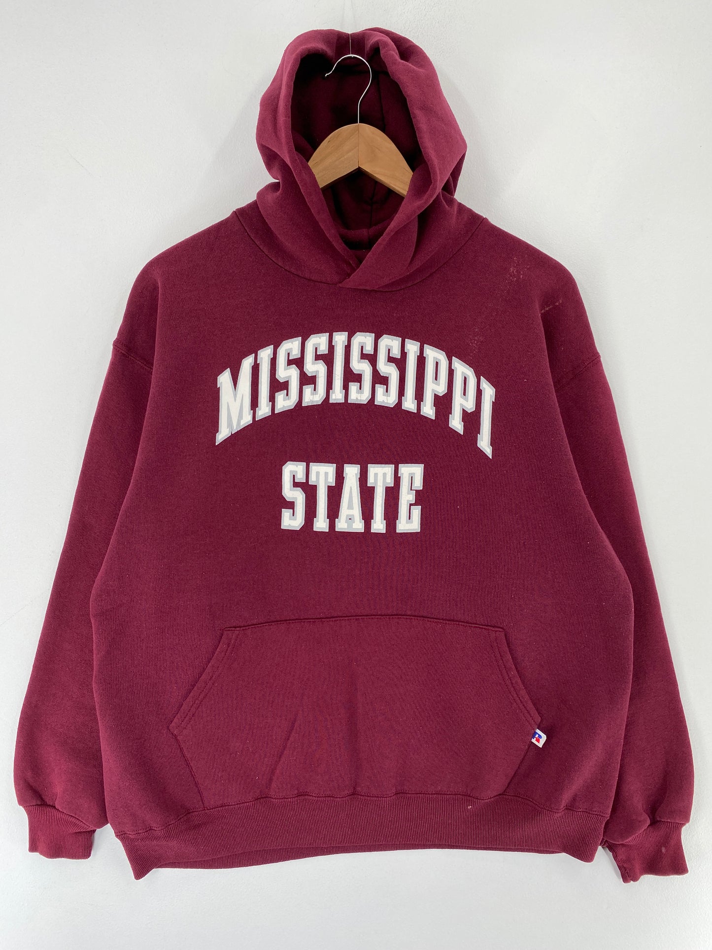 90's RUSSELL x MISSISSIPPI STATE Made in USA Size XL College Hoodie Sweat-Shirt / E8966S