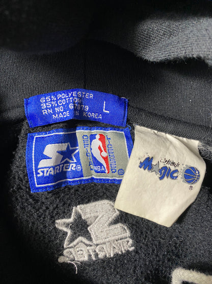 90’s STARTER x ORLAND MAGIC Size L Vintage NBA Double Hoodie Sweat-shirt / F4597S