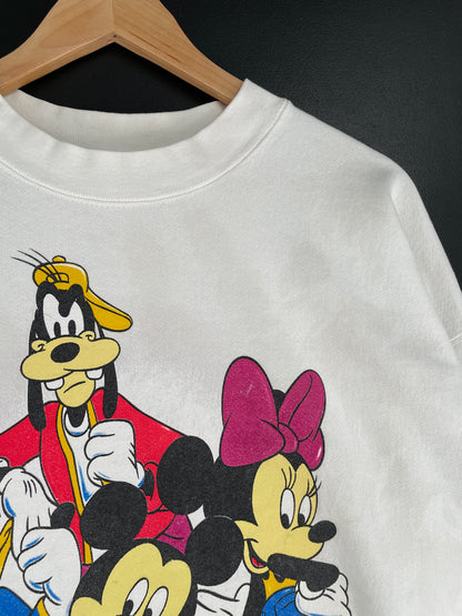 .90's DISNEY MICKEY AND FRIENDS Made in USA Size XXXXL Vintage Sweat-Shirt / E6847S