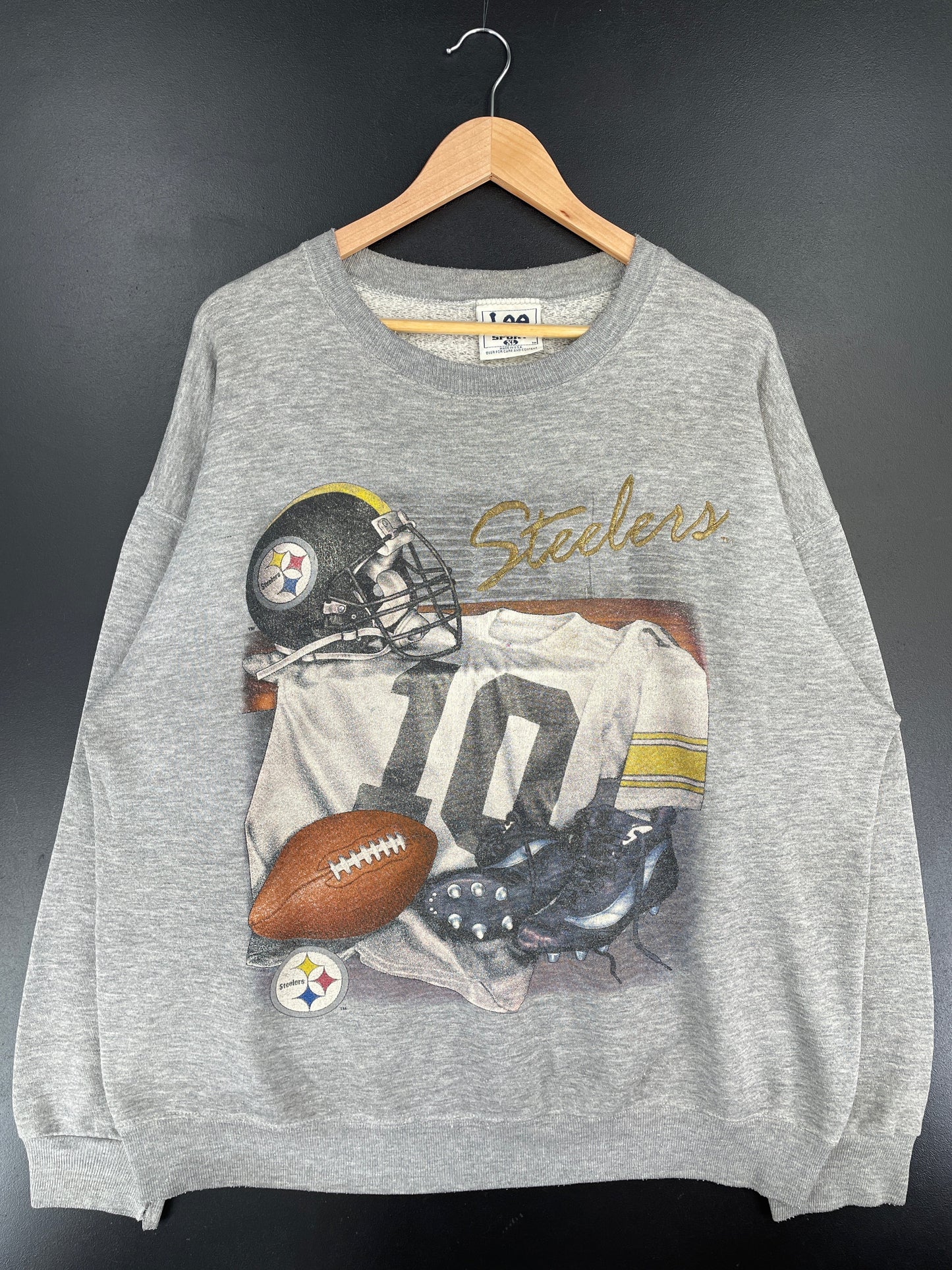 .90's PITTSBURGH STEELERS Made in USA Size XL Vintage NFL Sweat-shirt / F5056S