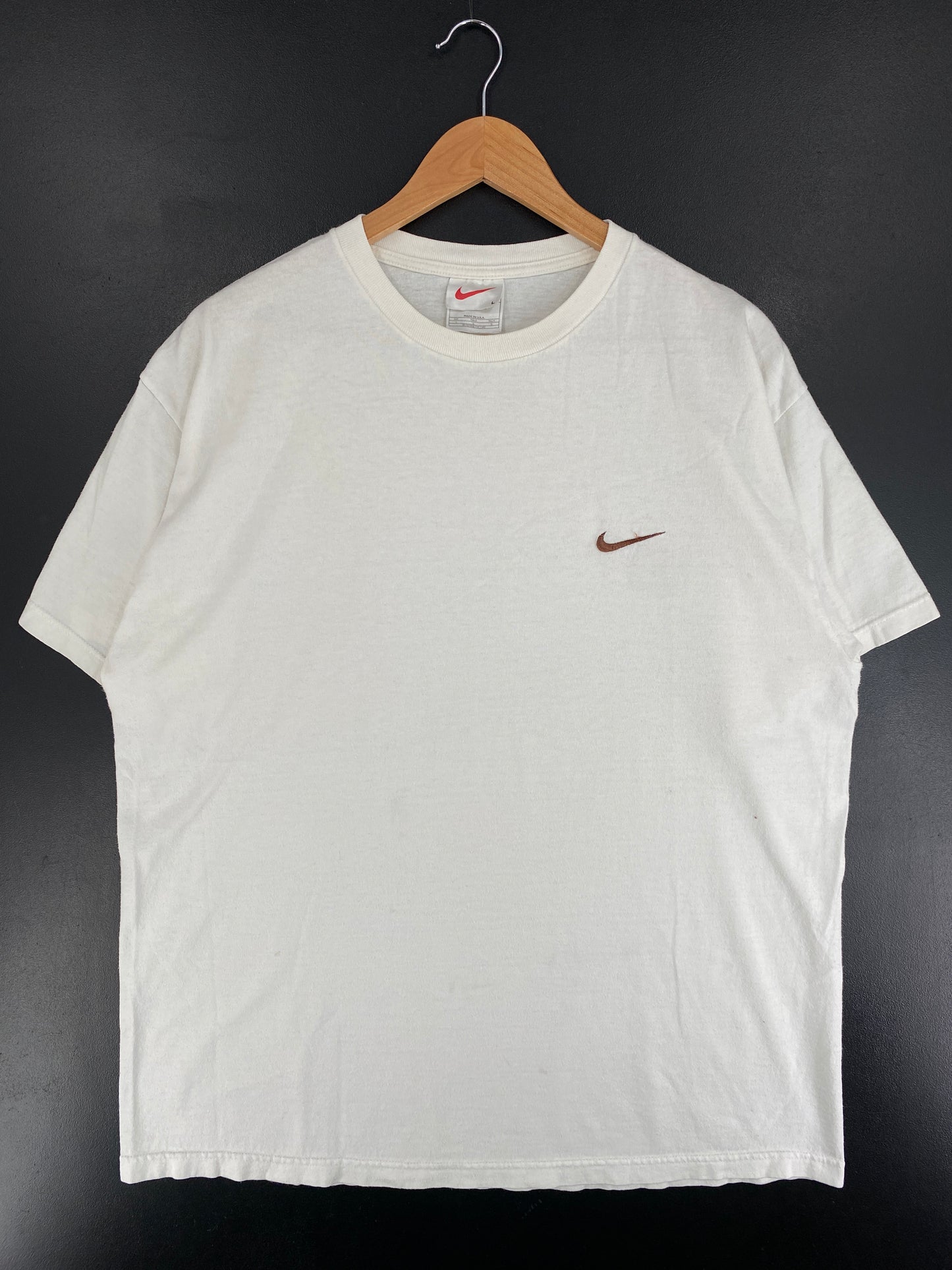 90's NIKE MINI SWOOSH Made in USA Size L Vintage T-Shirt / E9363T