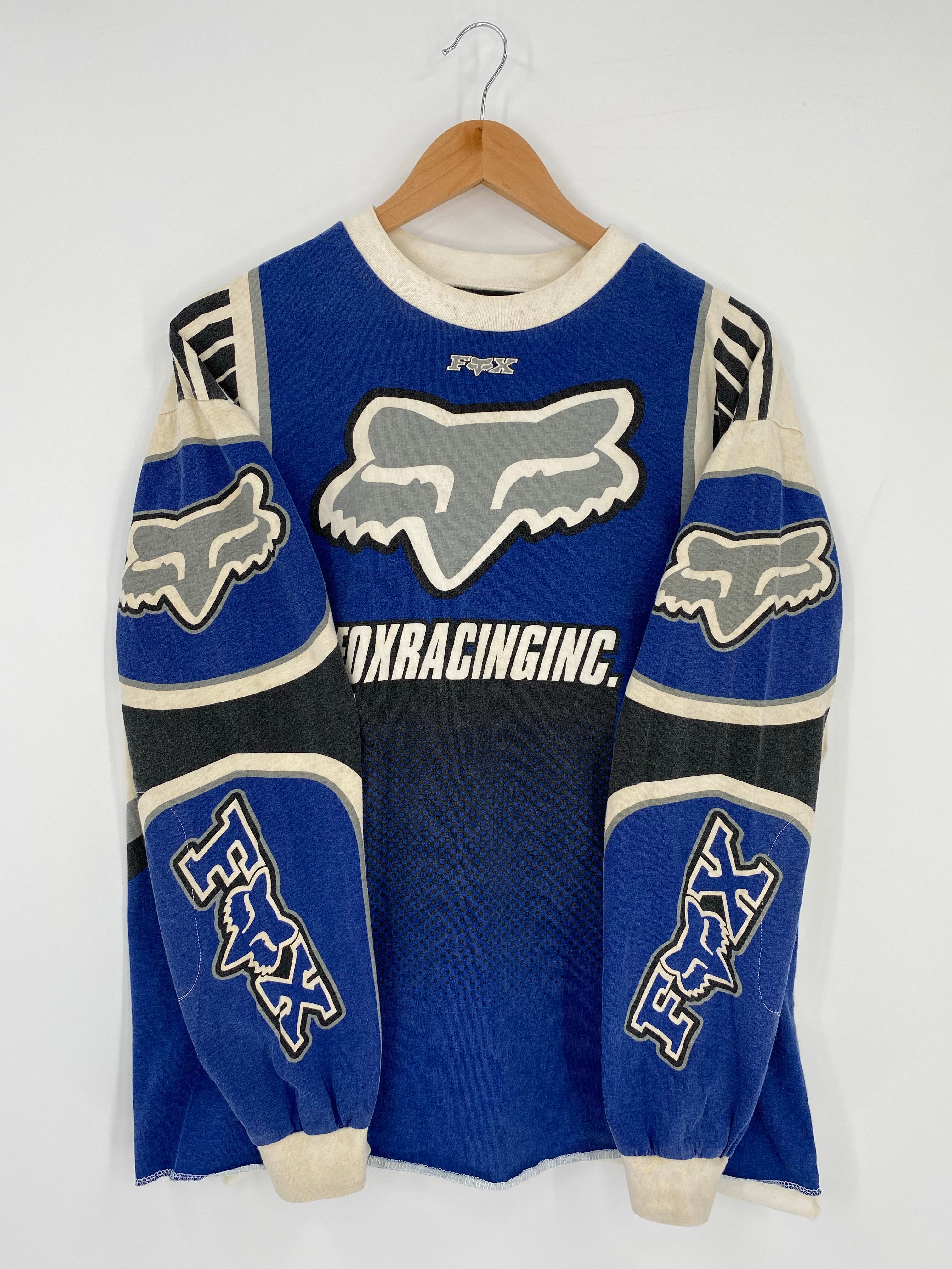 Vintage FOX RACING Size M Long-Sleeve Racing T-Shirt / E6856T