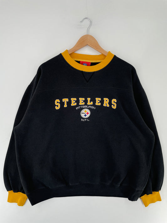 Vintage PITTSBURGH STEELERS Size XL NFL Sweat-Shirt / E6801S
