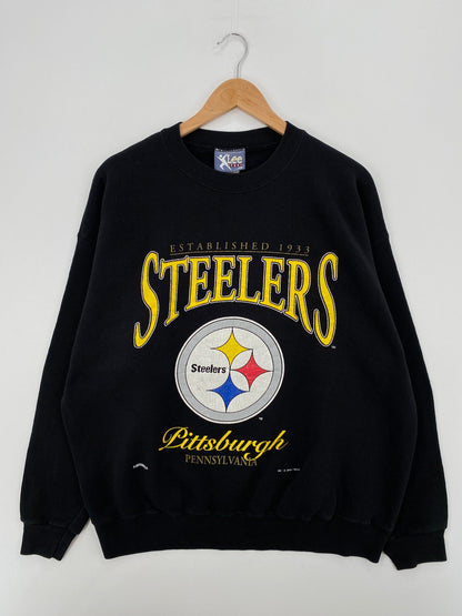 1995 PITTSBURGH STEELERS Made in USA Size XL Vintage NFL Sweat-Shirt / E8162S