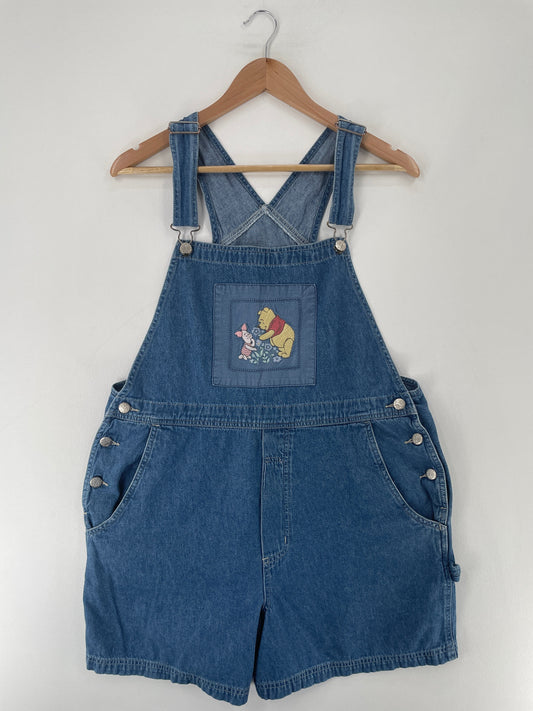 Vintage DISNEY WINNIE THE POOH Size Approx.L Denim Overall / G1965P
