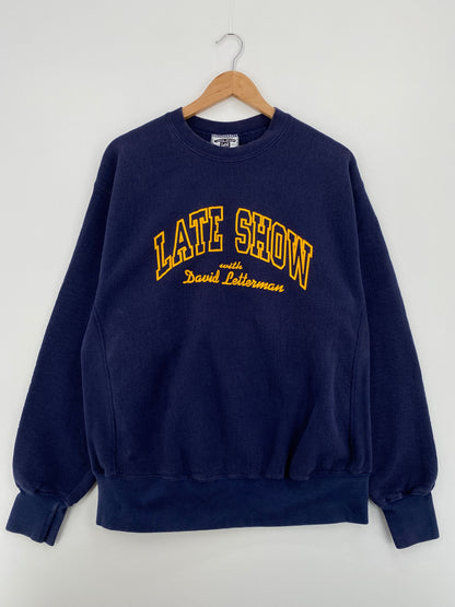 90’s LATE SHOW WITH DAVID LETTERMAN Made in USA Size XL Vintage Sweat-shirt / F2068S