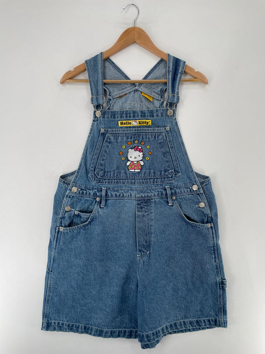 Vintage SANRIO HELLO KITTY Size Approx.L Denim Overall / E7839P