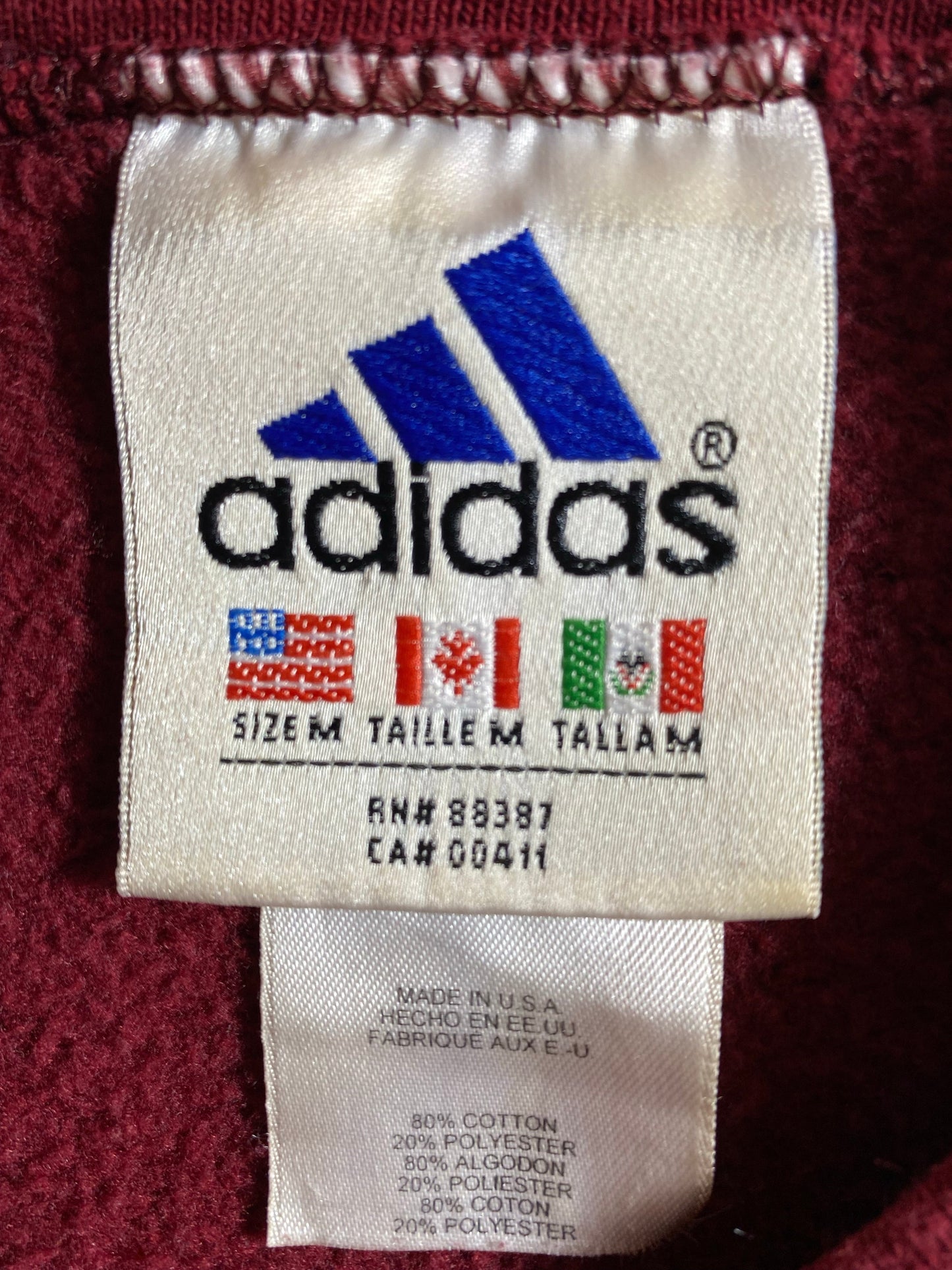 90’s ADIDAS Size M Vintage Sweat Shirt / G5644S