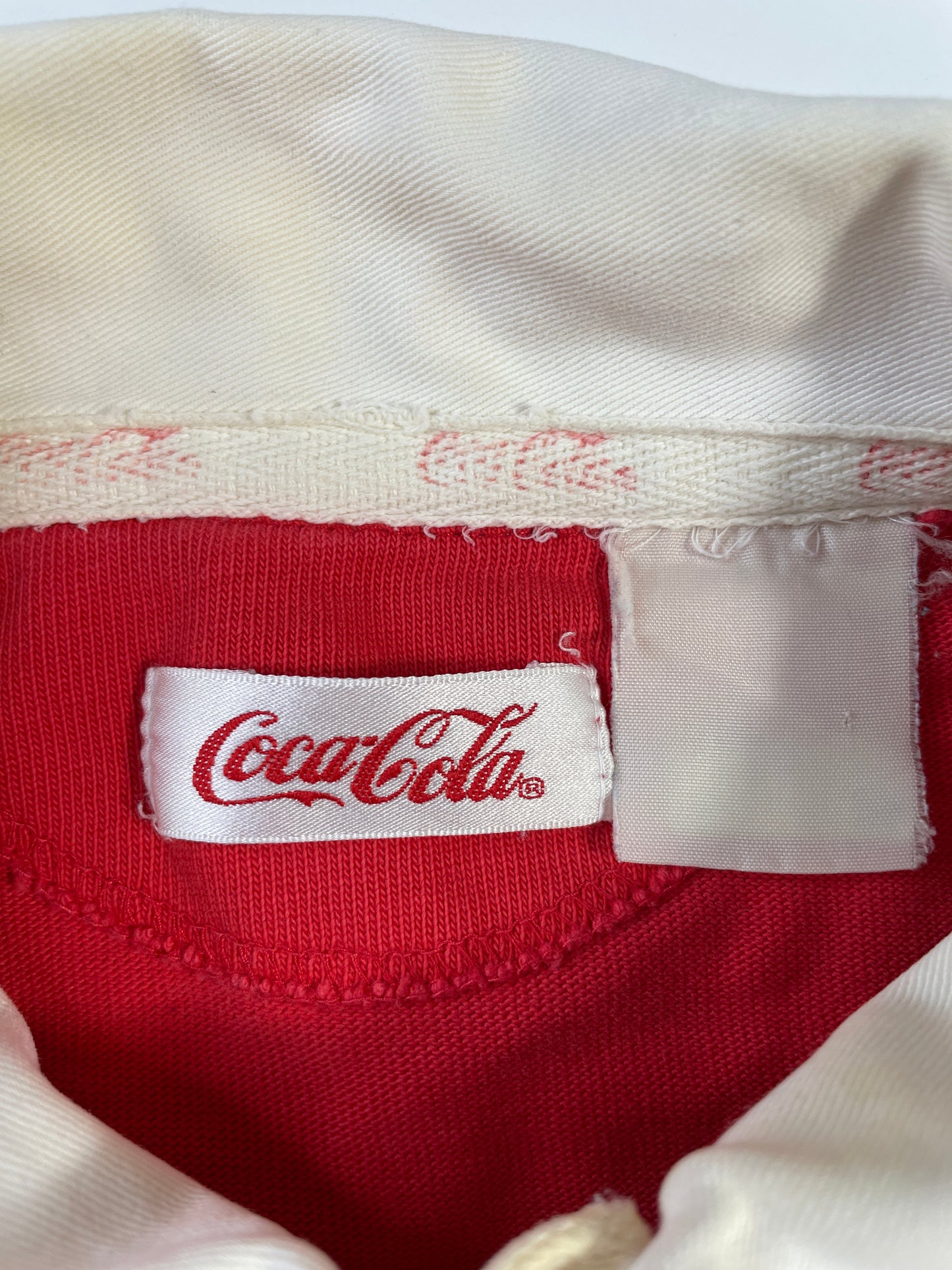 90’s COCA COLA Size Approx. XL Vintage Rugby-Shirt / F8625R