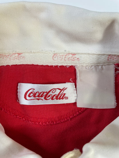 90’s COCA COLA Size Approx. XL Vintage Rugby-Shirt / F8625R