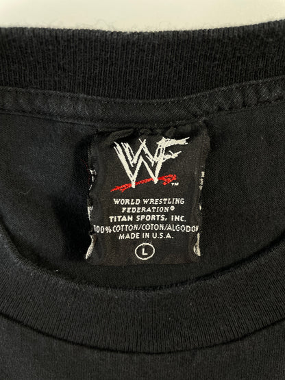 90's THE ROCK WWF Made in USA Size L Vintage T-Shirt / F1842T