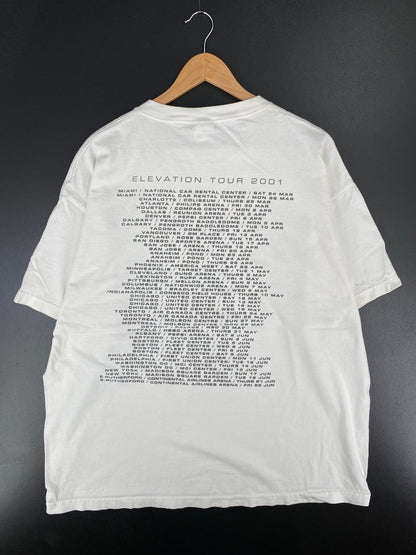 .2001 U2 ELEVATION TOUR Made in USA Size XXL Vintage Music T-Shirts /  F965T