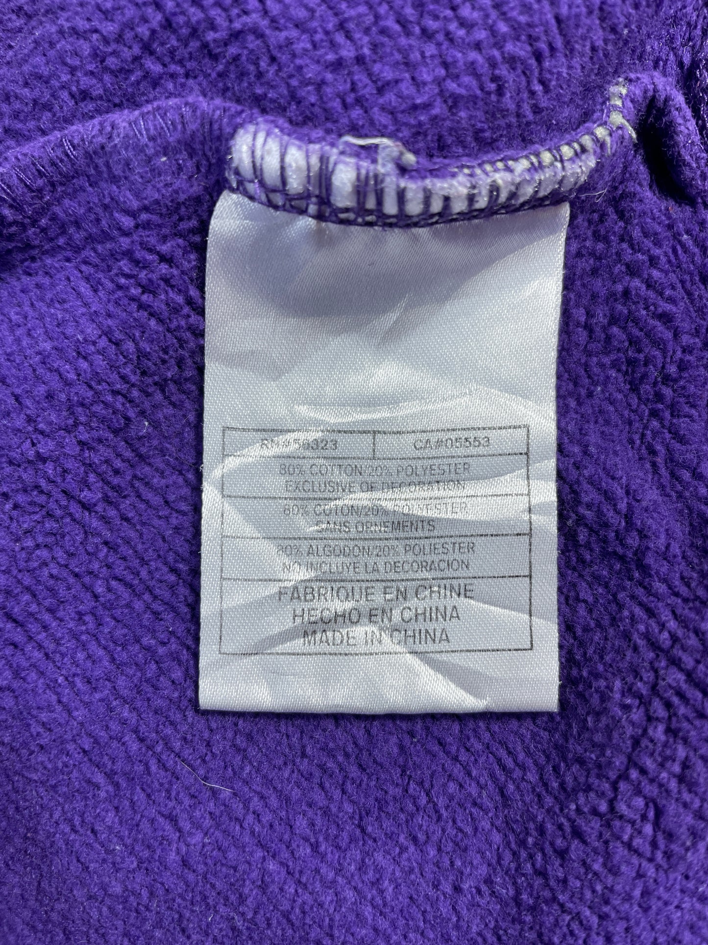 00' NIKE x LSU Size S Vintage College Hoodie Sweat-Shirt / F571S