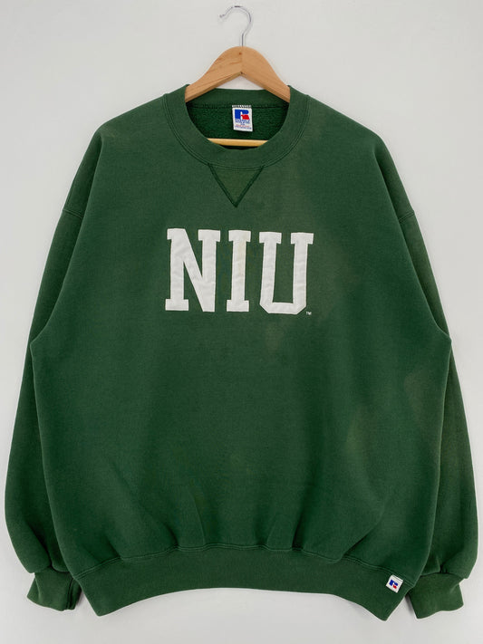 90's NIU Made in USA Size XXL Vintage College Sweat-Shirt / G2839S
